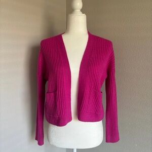 Sincerely Jules Fuchsia Open-Front Cardigan